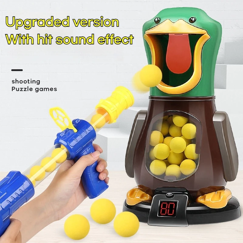 Children'S Shooting Toy Gun Cute Duckling Aerodynamic Soft Bullet Parent Child Outdoor Toy Puzzle Toy Festival Gift 3