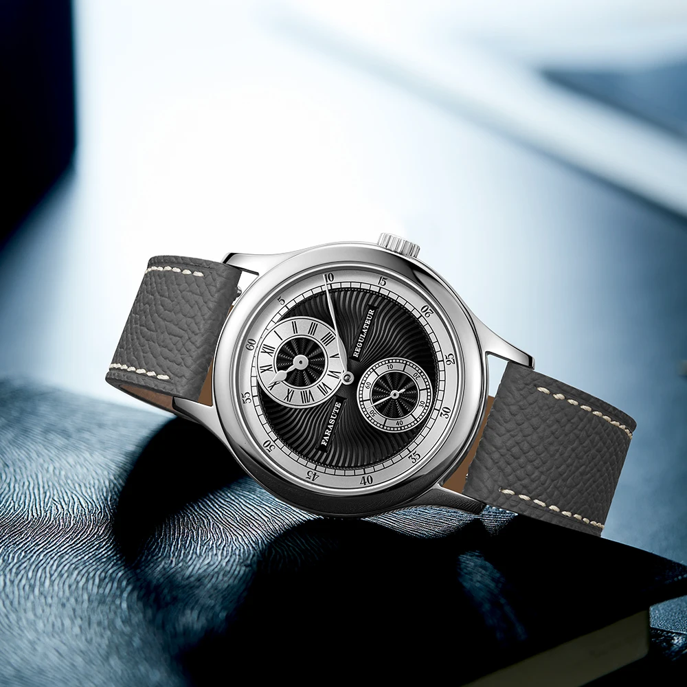 INITIAL - Orologio da uomo automatico sottile bianco - Acciaio 40 mm - Moderno ed elegante - Vetro zaffiro - Charlie Paris