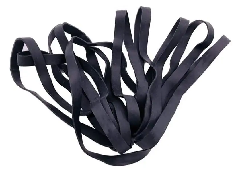 

Width 10mm Black Elastic Rubber Band Heavy Duty Strong Large Industrial Tie Trash Can Bands 10/20/50 - You Choose Quantity