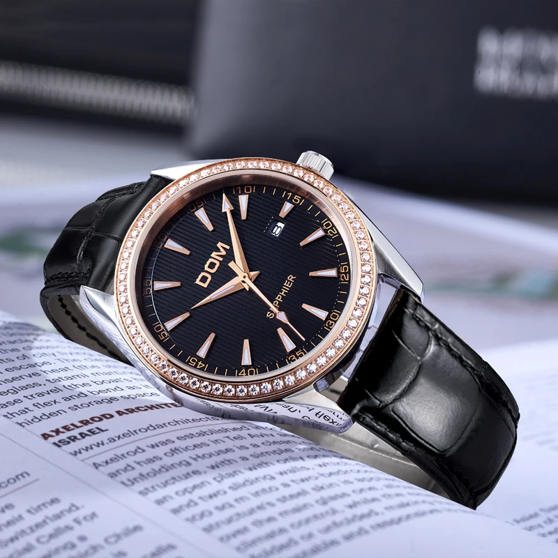 DOM Luxury Brand Watches Quartz Men Watch Sports Watches Waterproof Luminous  Men Minimalist Wrist  Clock Male Relogio M-526GL