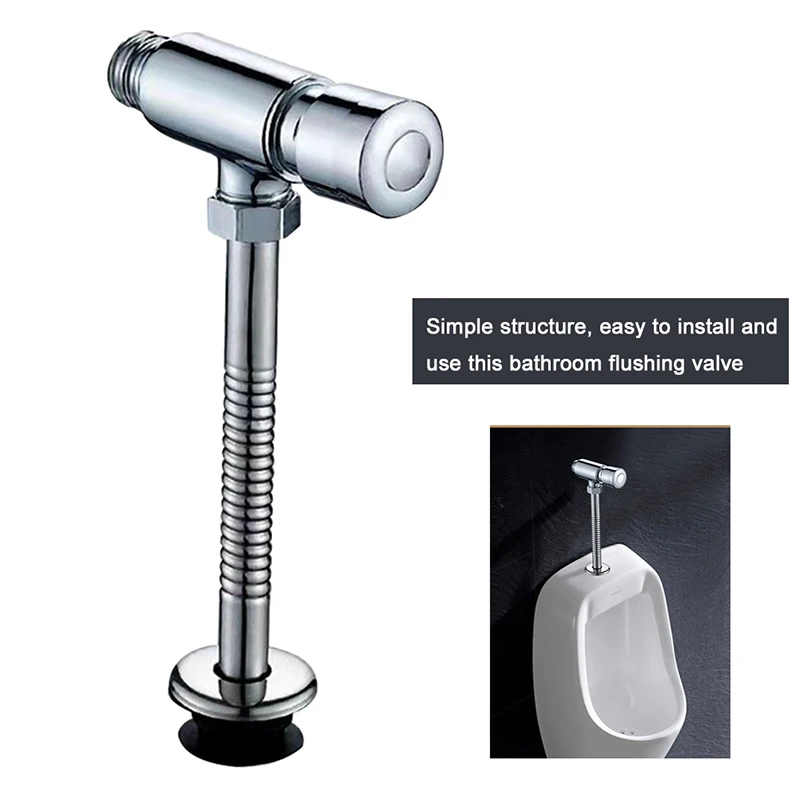 Toilet Hand Pressing Multifunction Urinal Flush Valve Manual Flushing Tool Hotel Durable Zinc Alloy Valve Kitchen Bathroom toilet tank accessories