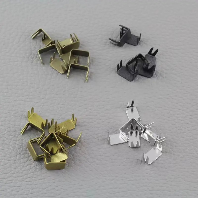 200pcs/Set Metal Zipper Up U Shaped Zipper Stopper Top Stop Bottom 3