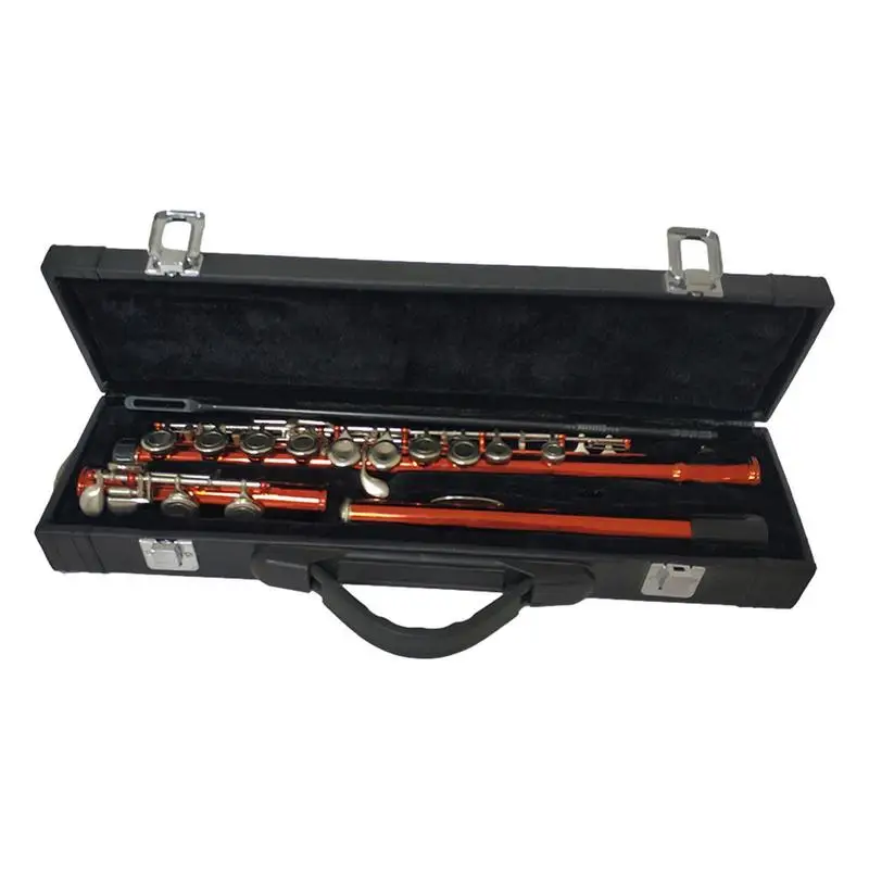 

Флейта чехол жесткая флейта из искусственной кожи с фиксирующей защелкой, водонепроницаемая износостойкая флейта, флейта для переноски для студентов