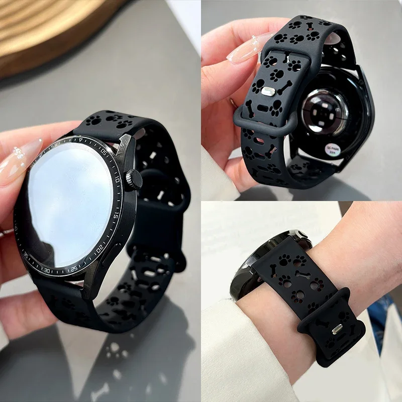 Versatile Silicone Watch Strap - Available in 18mm, 20mm, 22mm Sizes