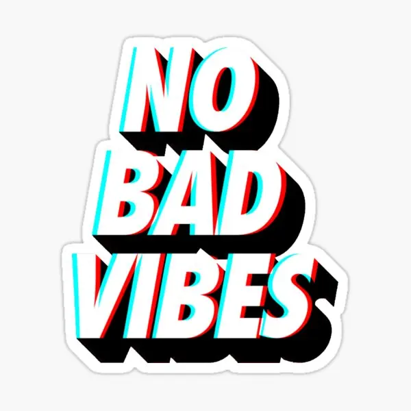 

5 шт., наклейки на автомобиль «No Bad Vibes»