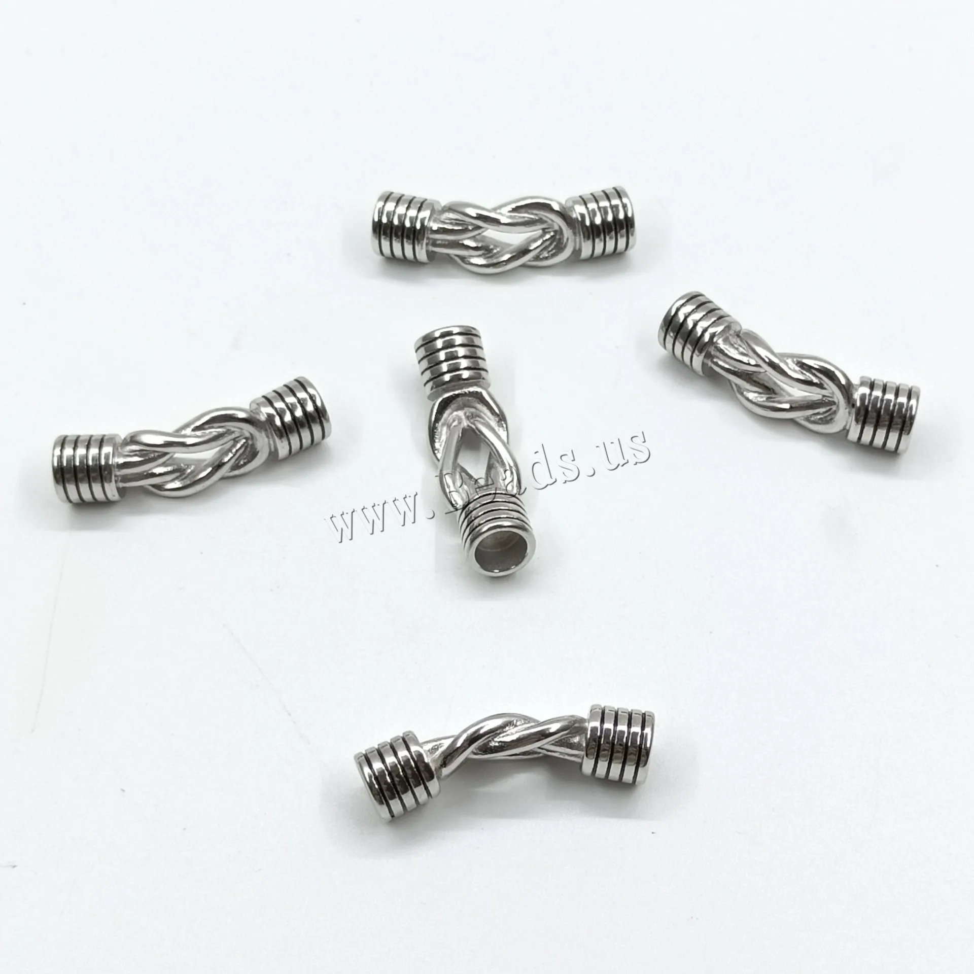 20pcs 6mm Hole Stainless Steel Bracelet Connector Magnetic Clasps Hooks Clasps For Leather Cord Diy Bracelets Jewelry Findings