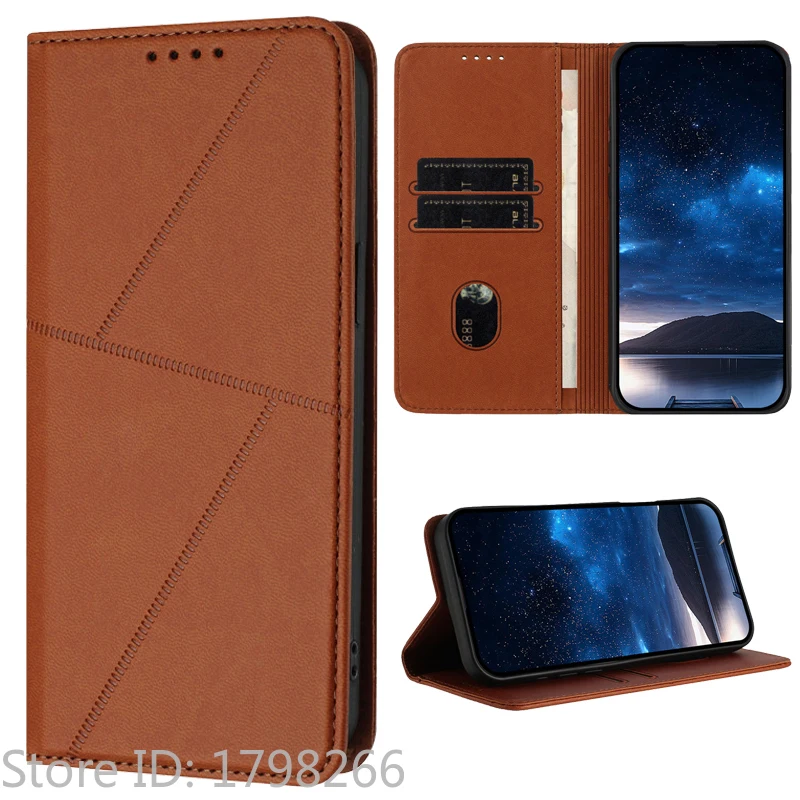 Luxury Pattern Flower Leather Phone Case - Flip Cover Wallet with Card Holder