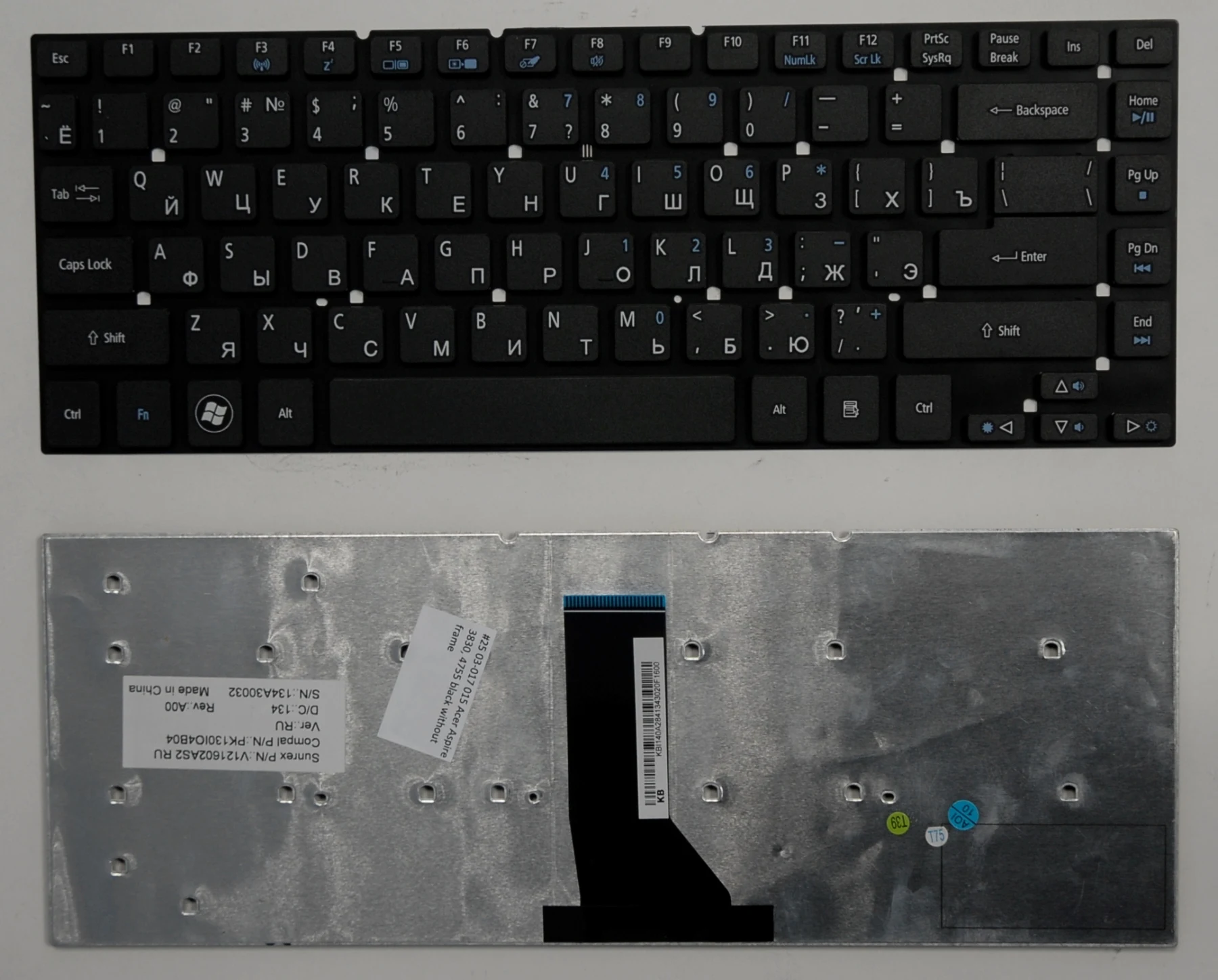 Клавиатура для ноутбука Acer Aspire 3830 4755 ES1-521 черная без рамки | Компьютеры и офис