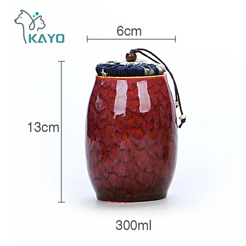 Cremation Urn with Lid Pet Cat Dog Memorial Keepsake Ashes Container Jar Supplies For Dog Cat Bird urn