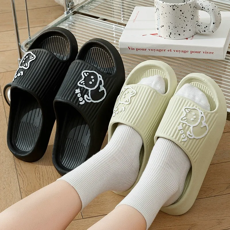 Women Soft Sole Cloud Slippers 2023 Summer Beach Thick Platform Slipper Sandals Women Korean Eva Slippers Couple Home Flip Flops
