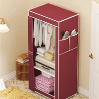 Placard de chambre à coucher Simple, assemblage Simple, placard en tissu, placard de rangement, 5 couleurs, organisateur Simple, anti-poussière, pliable 1