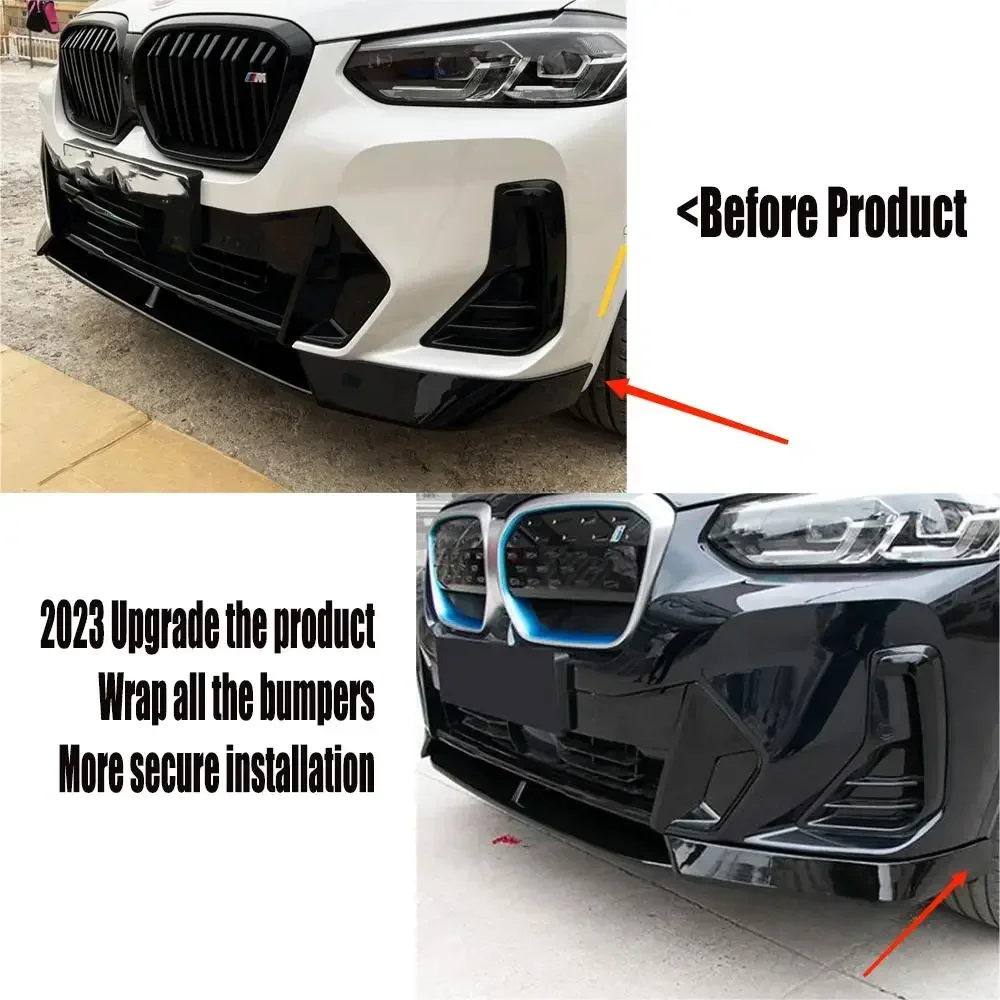 BMW G01 X3 G02 X4 リアルカーボン ファイバー インナーハンドルパネルカバー 4枚セット リアルカーボンファイバーフロントバンパーリップスプリッターカップ