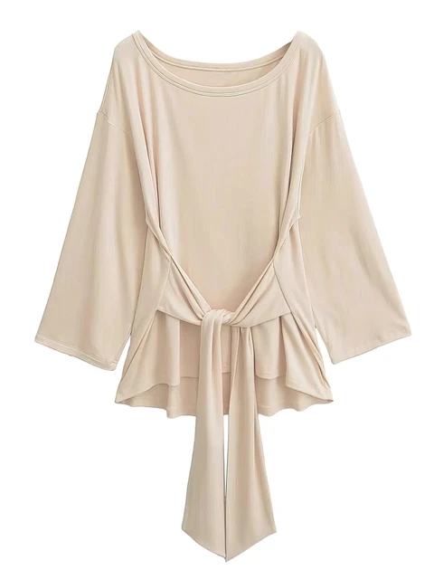 Sexy Thin See Through Long sleeve Oversize T shirt Women Bandage Off shoulder Top Female Basic Long Tees Korean Chic Lady New 1