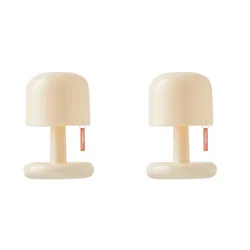 USB Rechargeable Mushroom Style LED Night Light (2 PCS)