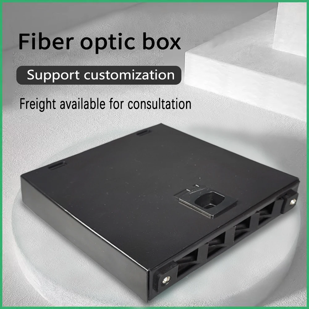 4 Ports Fiber Terminal Box SC LC 4 ports Fiber Optical Patch Panel flange pigtail optional