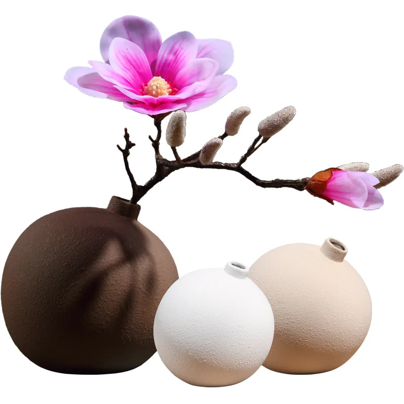 

Nordic frosted Ceramic Vase Decoration living room dining room TV cabinet milk tea shop villa model room decoration