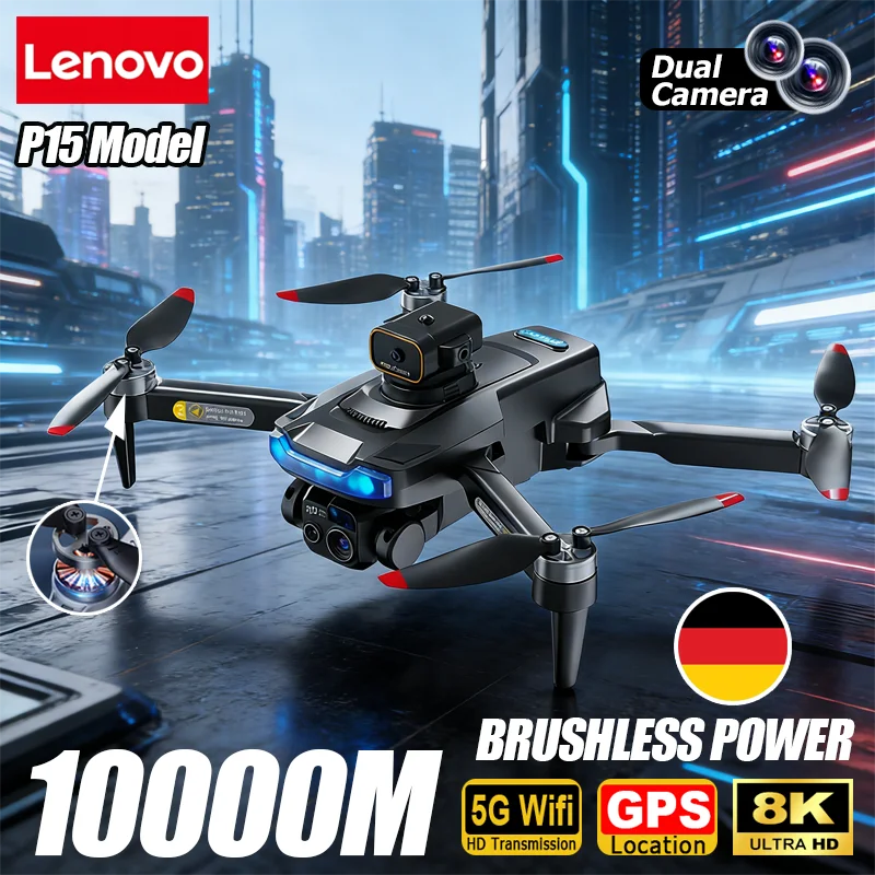 Drone P15 Pro 8K HD 5G WIFI Double Caméra Évitement Obstacles