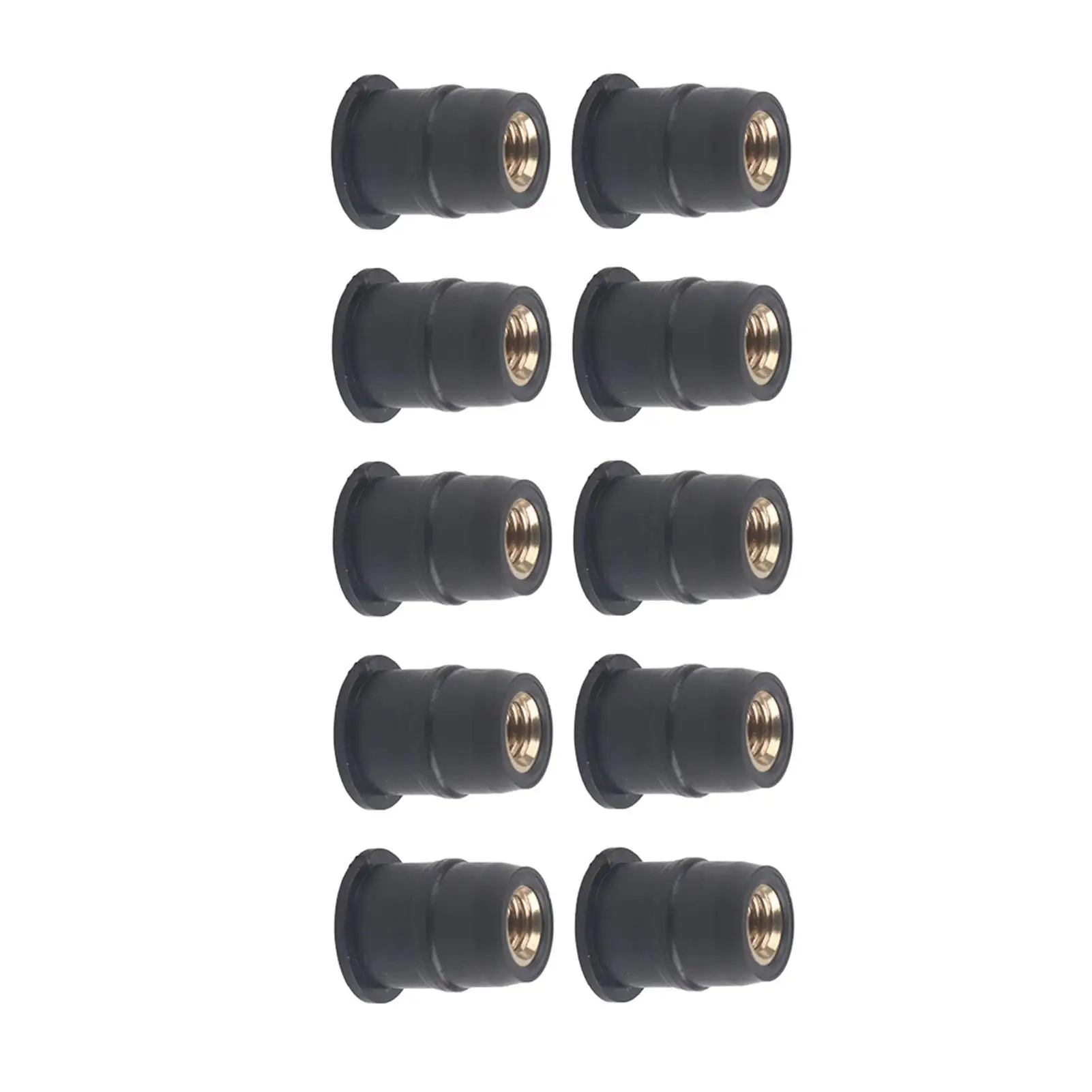 10Pcs for M5 Rubber Well Nuts 5mm/0.2in Metric Windshield Wellnut New