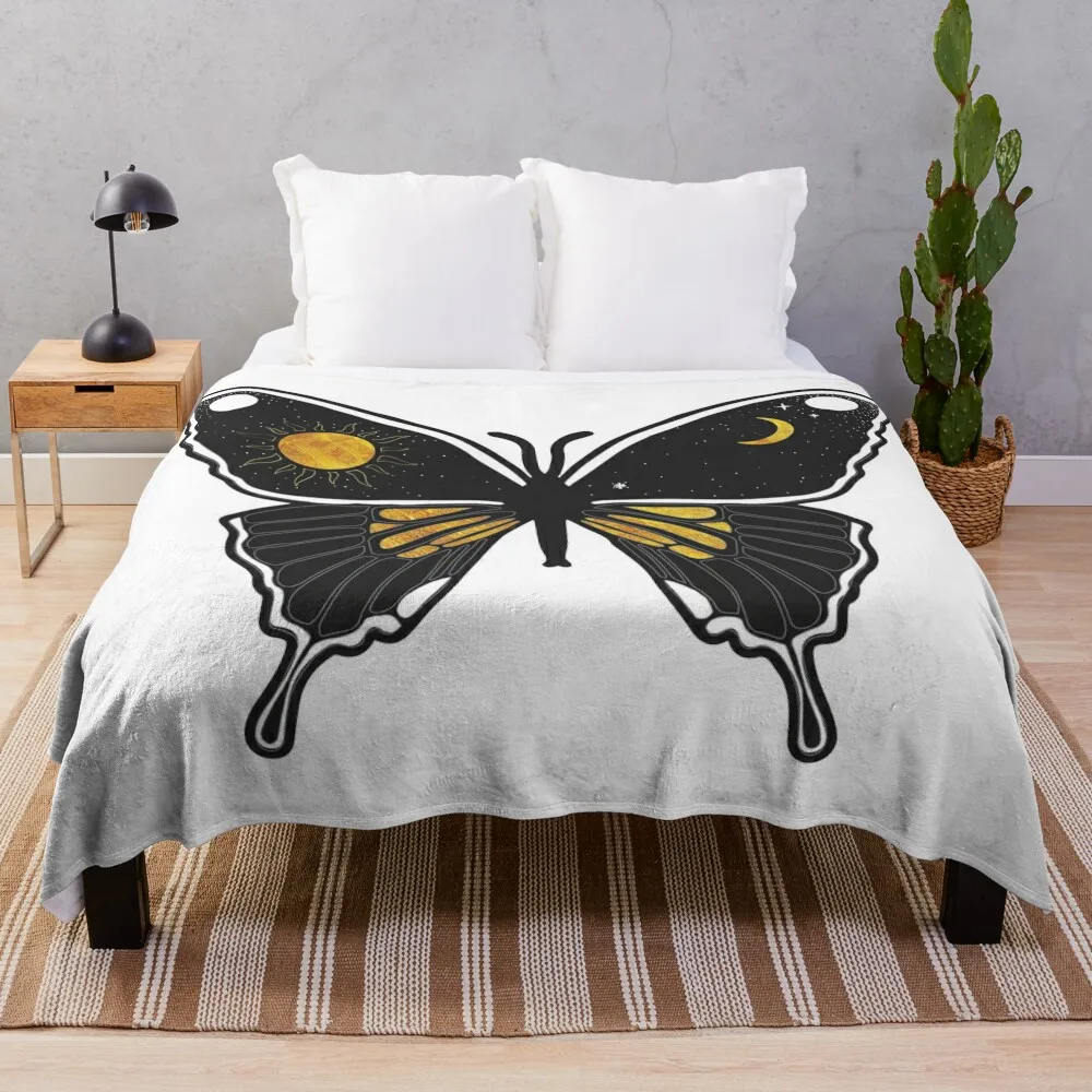 

Monarch Butterfly Throw Blanket Beautifuls Thermal cosplay anime Comforter Blankets