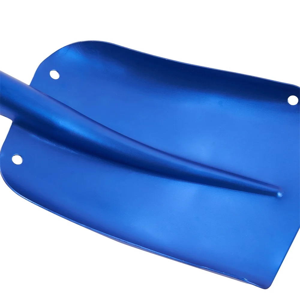 Outdoor Retractable Snow Shovel Winter Garden Snow Remover Tool Aluminum Alloy Multi-Purpose Folding Emergency Shovel Light