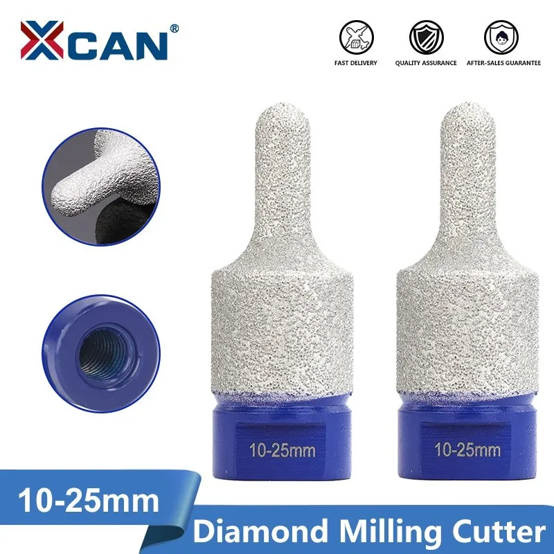 XCAN Diamond Finger Bit Milling Bit 5/8-11 Thread for Tile Stone Countertop Enlarge Grinding Hole Diamond Drill Bit