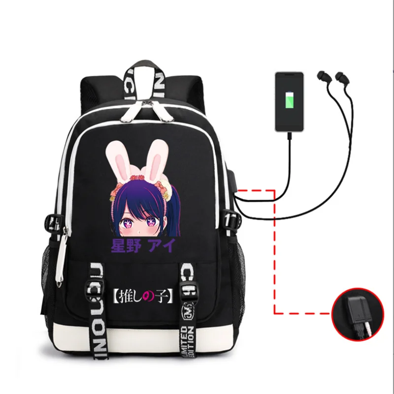 

Anime OSHI NO KO Backpacks Teenarges Schoolbag Hoshino Ai Rubii Girls Boys Fashion Shoulder Laptop Outdoor Bags Mochila