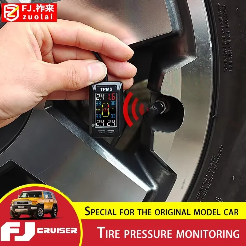 Per Toyota FJ Cruiser Sistemi di monitoraggio della pressione dei pneumatici Rilevamento intelligente della temperatura dei pneumatici Accessori per il monitoraggio della pressione dei pneumatici - immagine 6