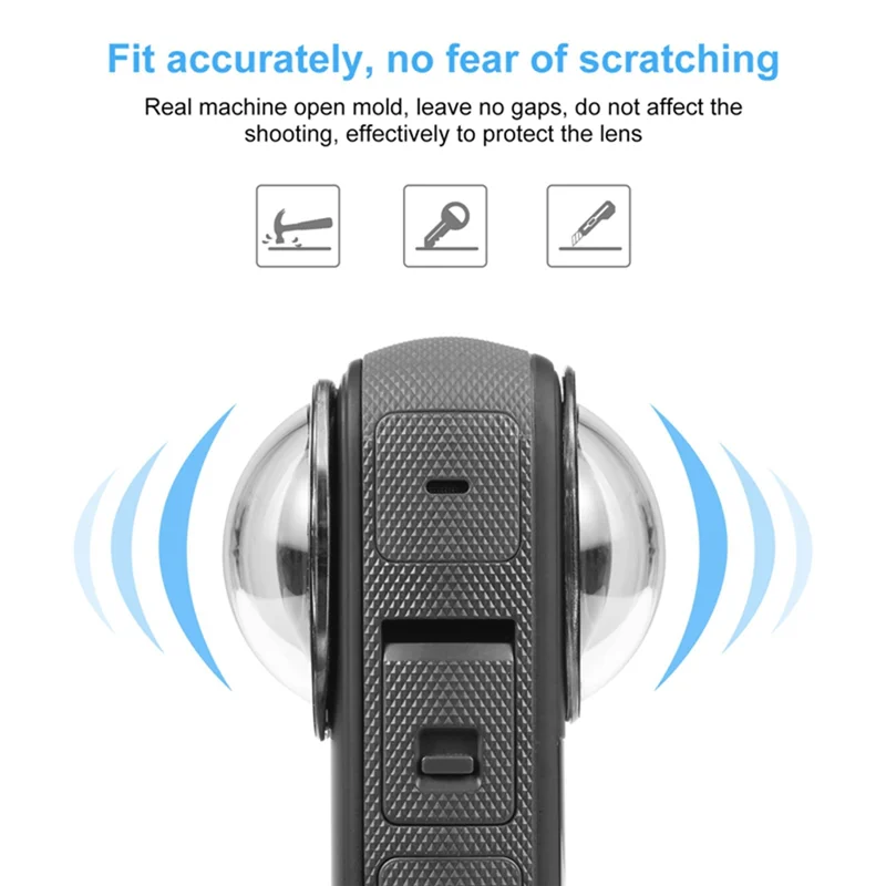 X49A-Insta360 X3 스포츠 카메라 업그레이드 광학 유리 접착 보호 거울 편리한 휴대용 카메라 보호 거울