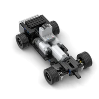 MOC Electronics Drift Chassis Double Motors Rear Wheel Drive Technical Cars RC Motorized STEAM Building Blocks Educational Toys 4