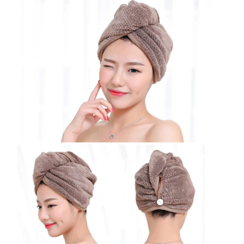 

Quick Drying Microfiber Shower Cap Hair Fast Drying Dryer Towel Bath Hat Dry Hair Caps Quick Drying Soft Turban Dry bonnet