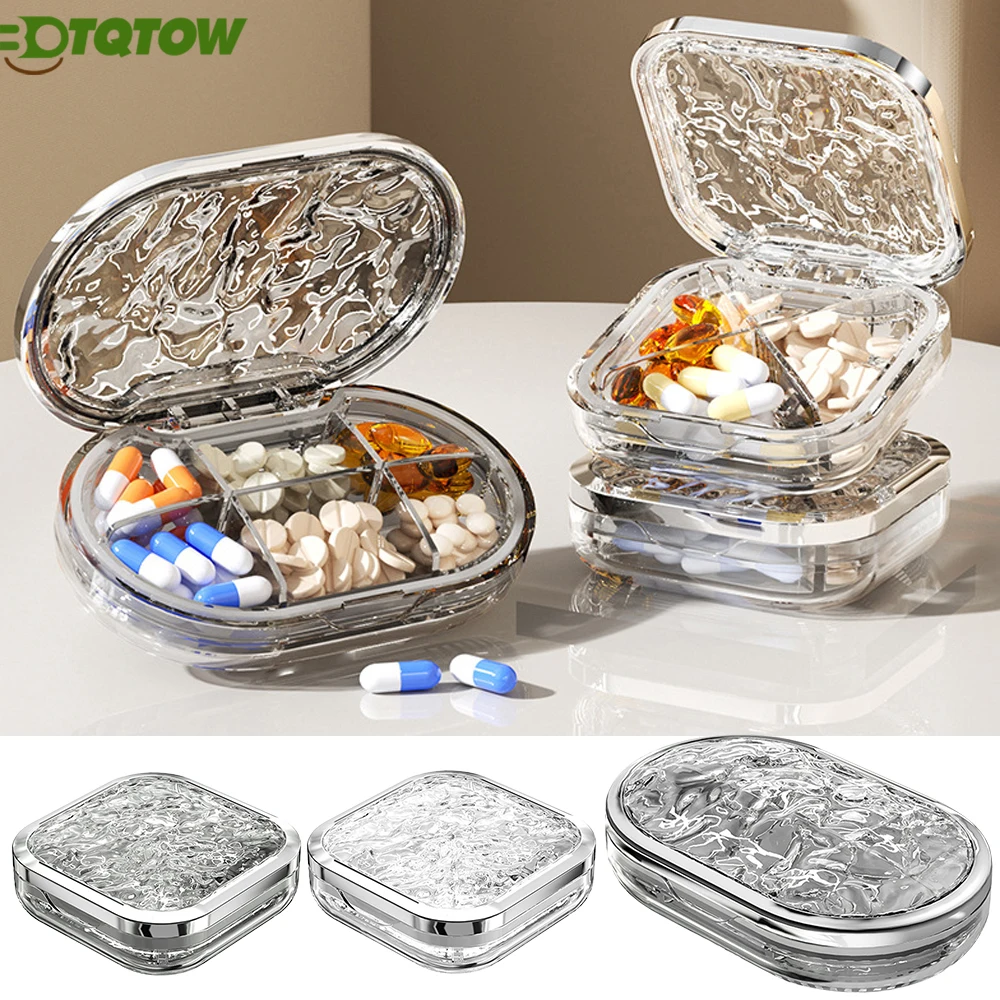 Travel-Ready Durable Watertight Pill Organizer with Multiple Compartments