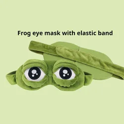 Relaxing 3D Frog Sleep Mask - Stress-Relief Eye Shade (Mst)