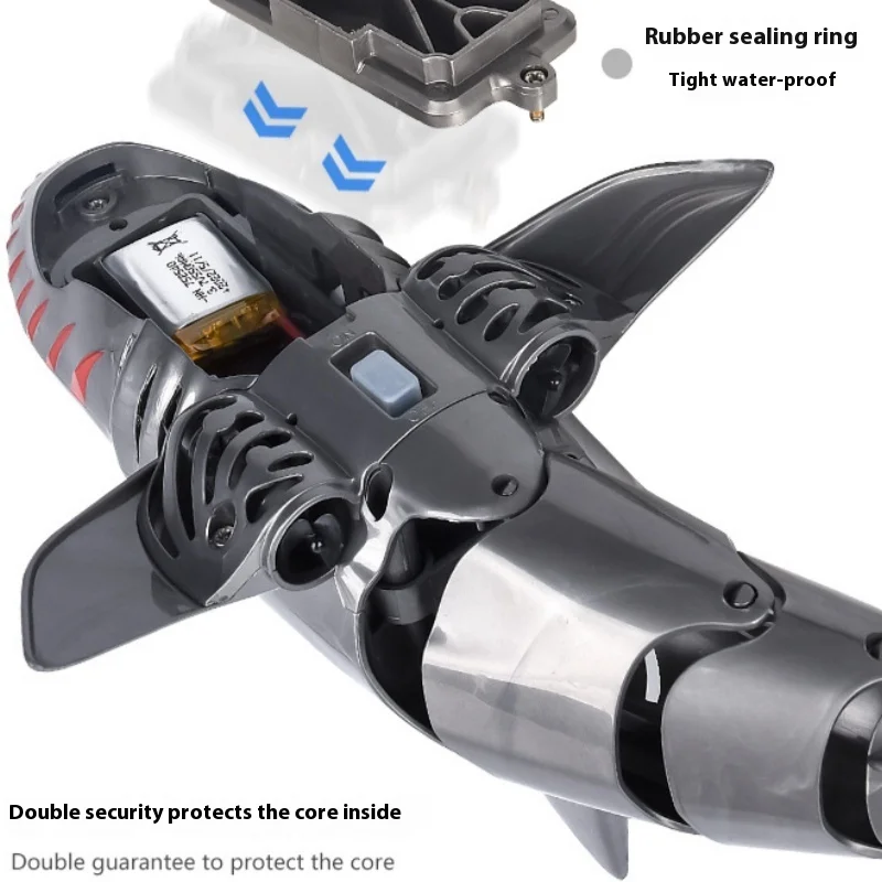 2.4g Remote Control Shark Toy Submarine Children's Pool Outdoor Remote Control Beach Swimming Bath Toy Children Analog Boy Toy 6