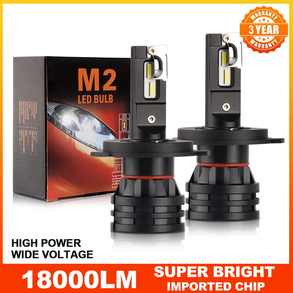 

HAOLIDE H4 LED H7 Headlight Bulbs 18000LM H1 H11 9005 HB3 9006 HB4 H13 9012 6500K Lamp Bulb Auto Led Turbo Fog Light 12V 24V