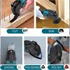 Brushless Oscillating Multi-Tool Cordless Electric Saw Trimmer/Shovel/Cutting/Polishing Woodworking Tool for Makita 18V Battery 6