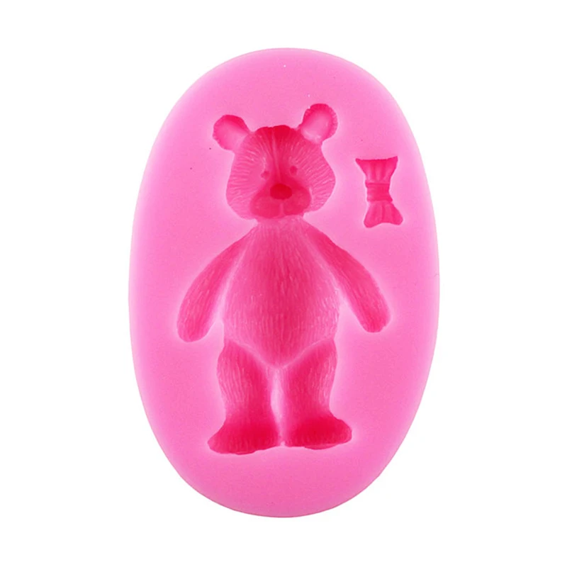 Twin Little Bear Candle Silicone Mold for Handmade Chocolate