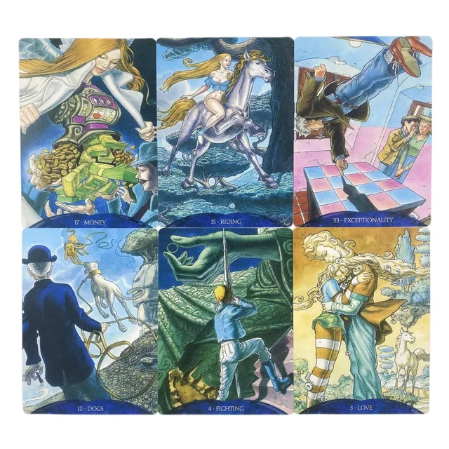 1Pcs Deck Tarot Dream Interpretation Oracle Cards 39 Full Colour Cards Pdf Instructions Paperback Tarot Card Game 2