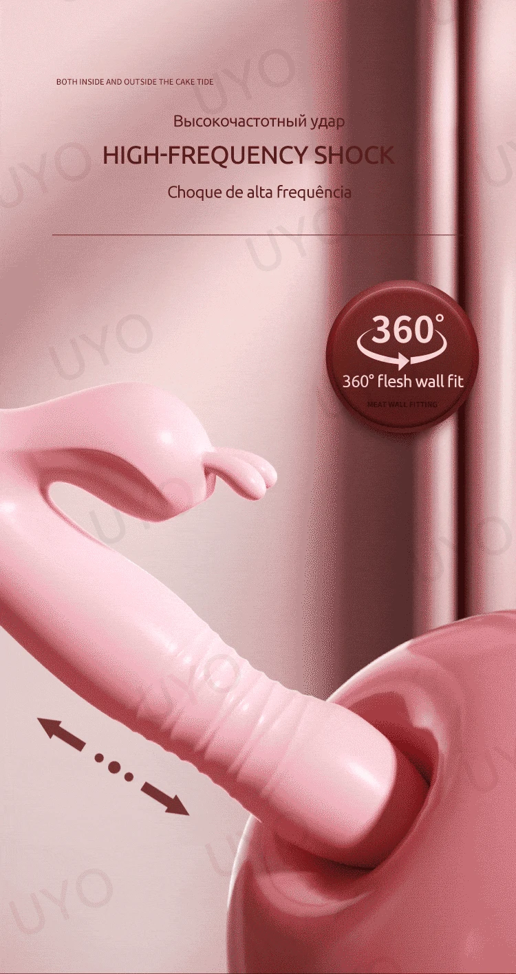 vibrator for woman sex toy Silicone 3in1 suck Rabbit Vibrator G-Spot Clitoral Stimulator Telescopic tongue licking Sex toys UYO Sa8d4fab60ea643e2a994b67f55005681r