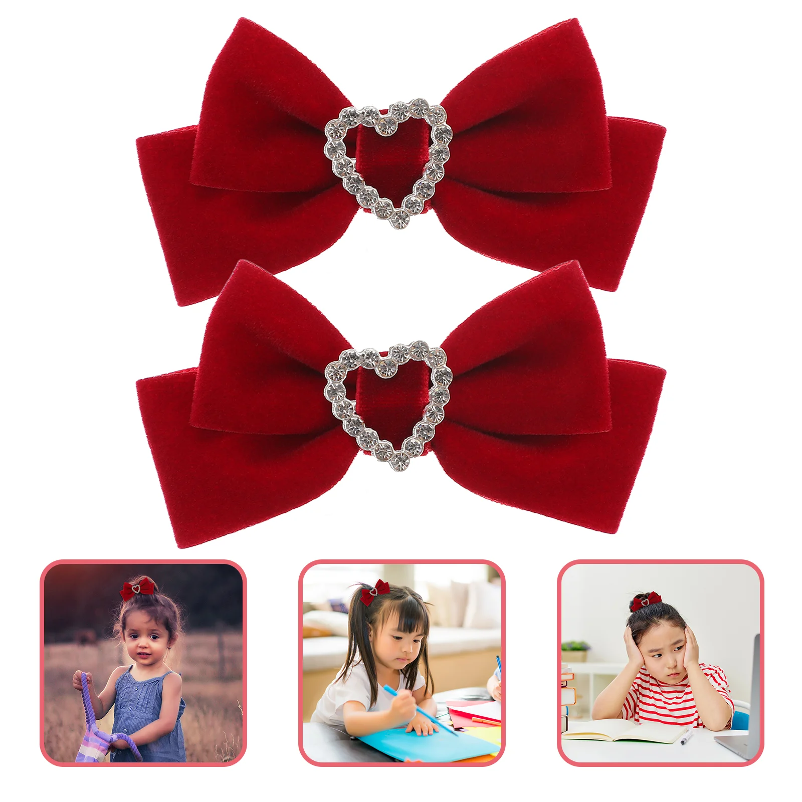 

Bow Hairpin Girls Accessories Bows for Little Teen Clips and Kids Barrettes Fine Love 12-16 Ages 8-12