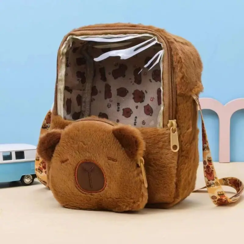 Capybara Mochila De Felpa Kawaii Fashion Plushie Doll Bolso De