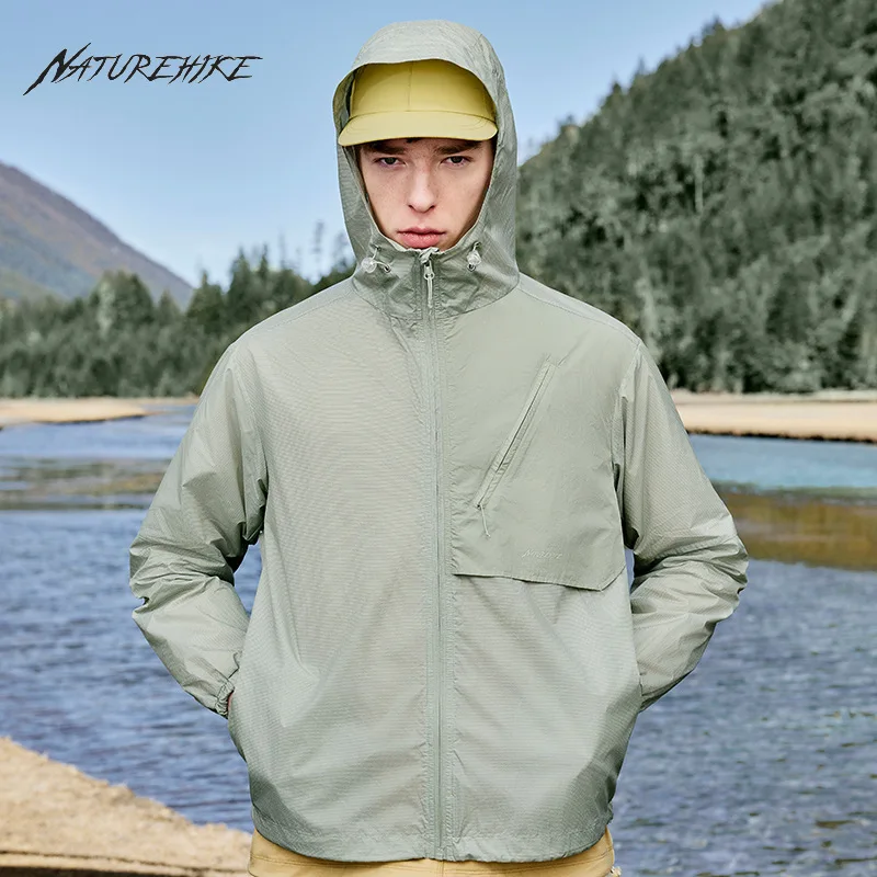 

Naturehike-Дышащая Солнцезащитная одежда для мужчин, Летняя Солнцезащитная одежда на открытом воздухе, Ультрафиолетовая куртка, CNH23WT014
