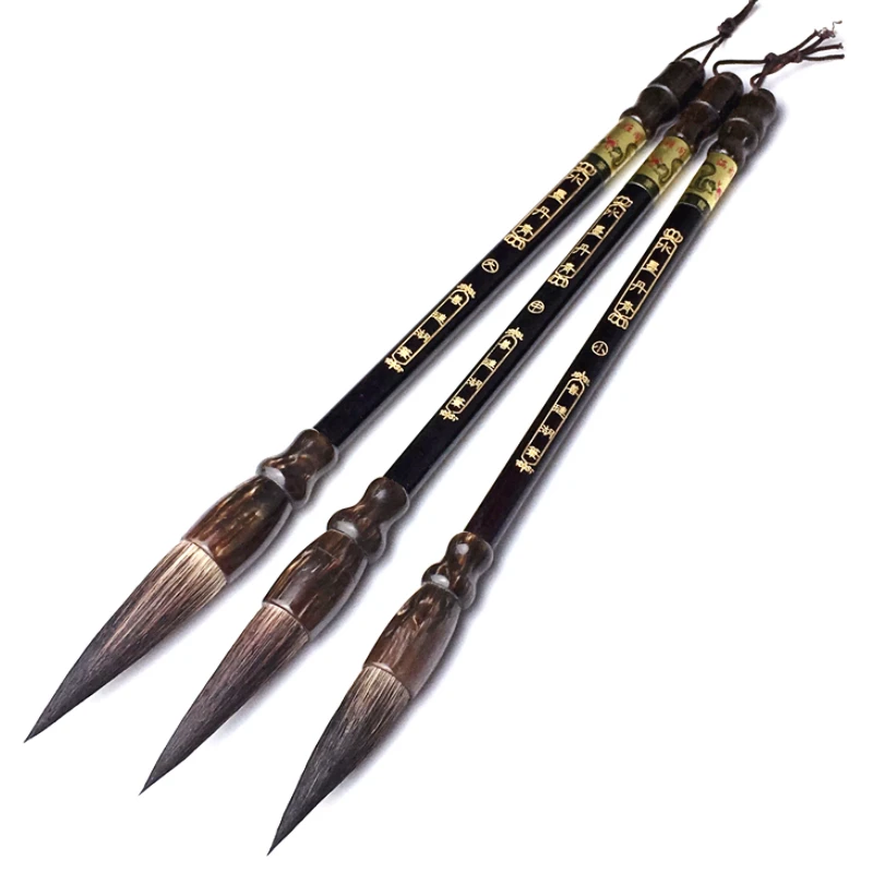 Bear Hair Calligraphy Brush Pen Regular Script Writing Brush Set Chinese Landscape Art Painting Ink Tinta China Caligrafia calligraphy brush