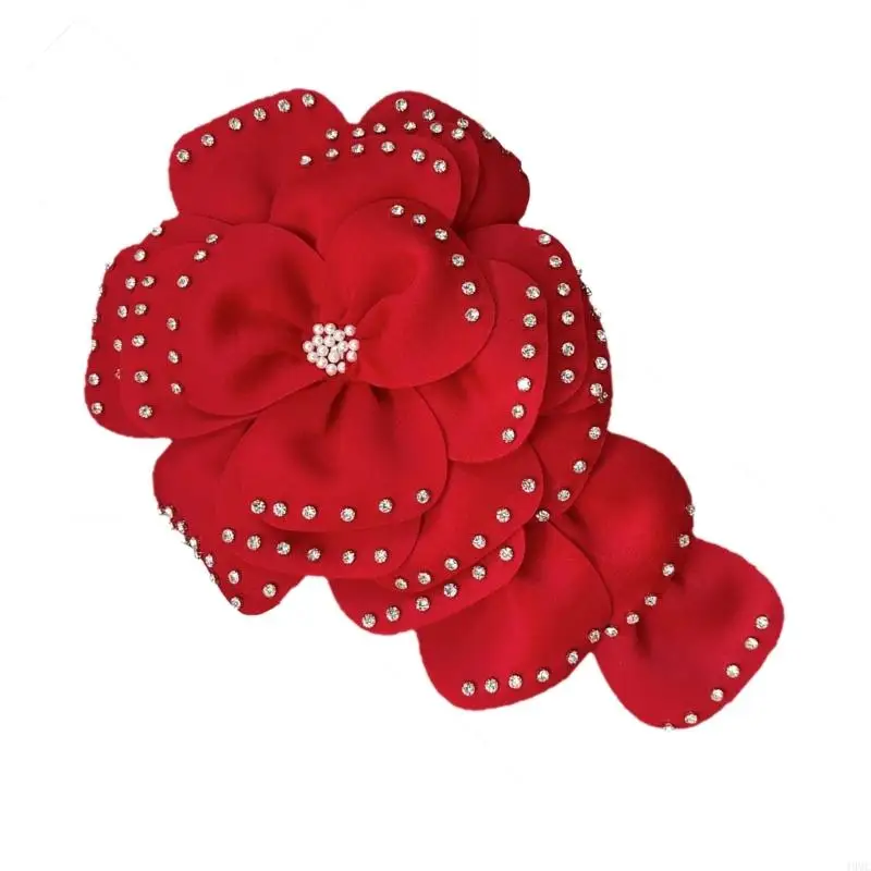 49MC Blingbling Flower Patches Sew on Bannner Repair For Clothing Applique Patches Jeweled Sew On Craft