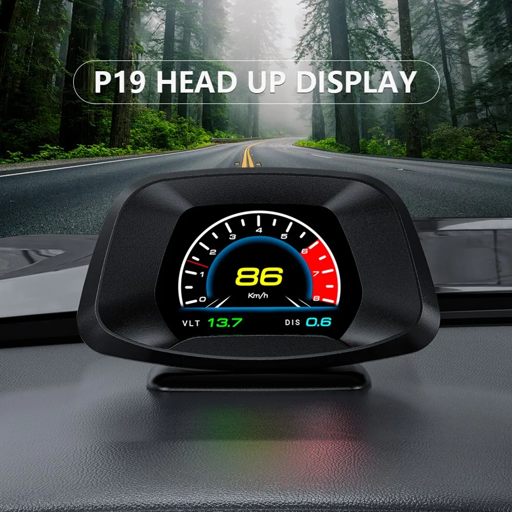 P19 HUD OBD2 GPS  ÷ Ʈ  ڵ ӵ,  溸,  ⸧ µ  ٱ