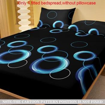 Modern Circular Geometry Fitted Sheet 2