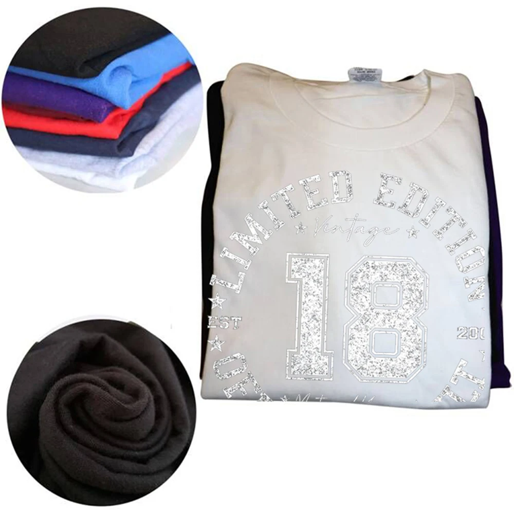 Vintage 18th Birthday Graphic Cotton T-Shirt