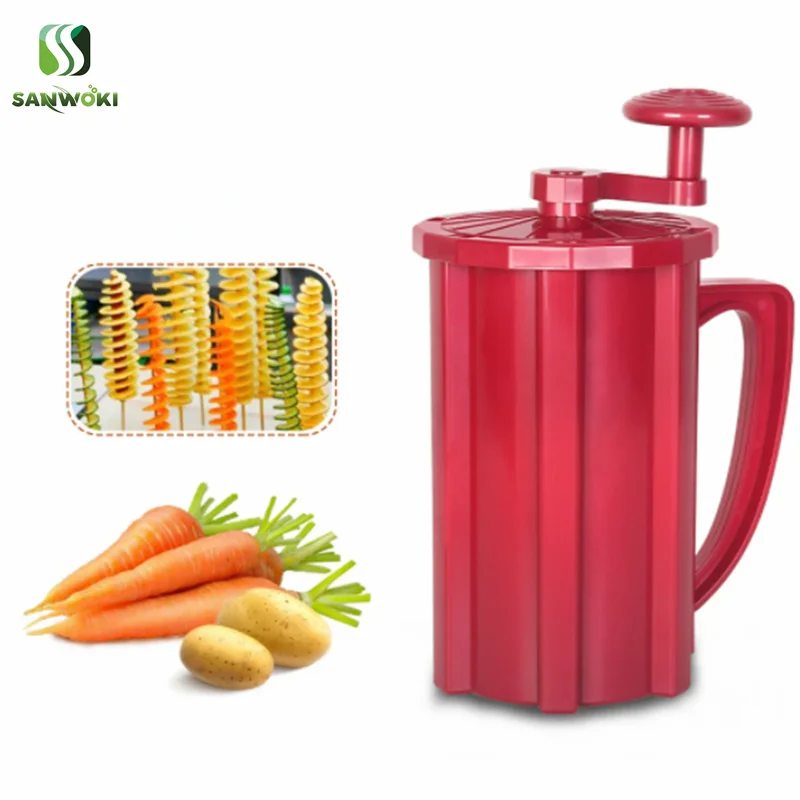 Twisted Chips Potato Slicer Spiral Potato Cutter French Fry Spiral Cutting Tools Manual Slicer Machine