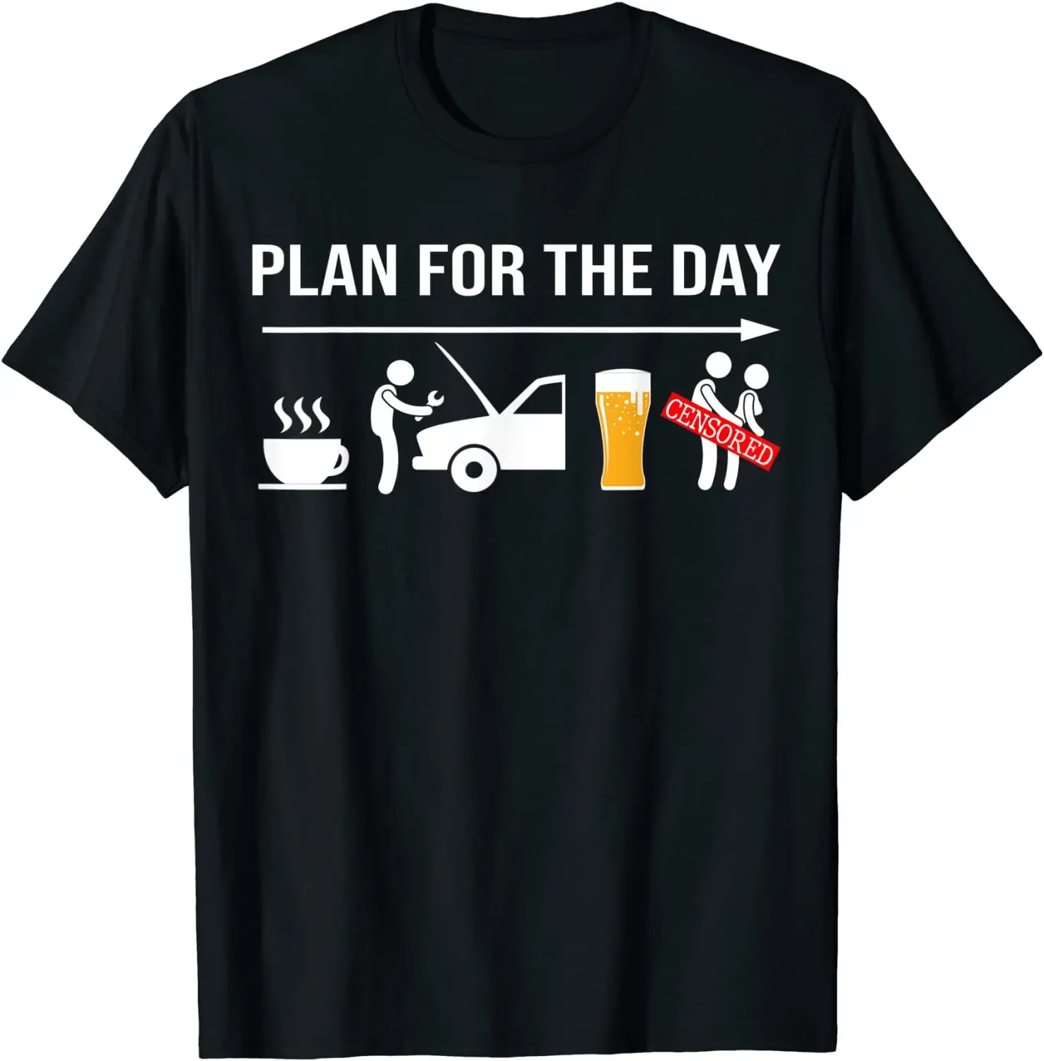 

Mens T Shirt for Mechanics Funny Coffee Wrench Beer Adult Humor TShirt Summer Men Clothing Oversized Tee Ropa Hombre Shirt