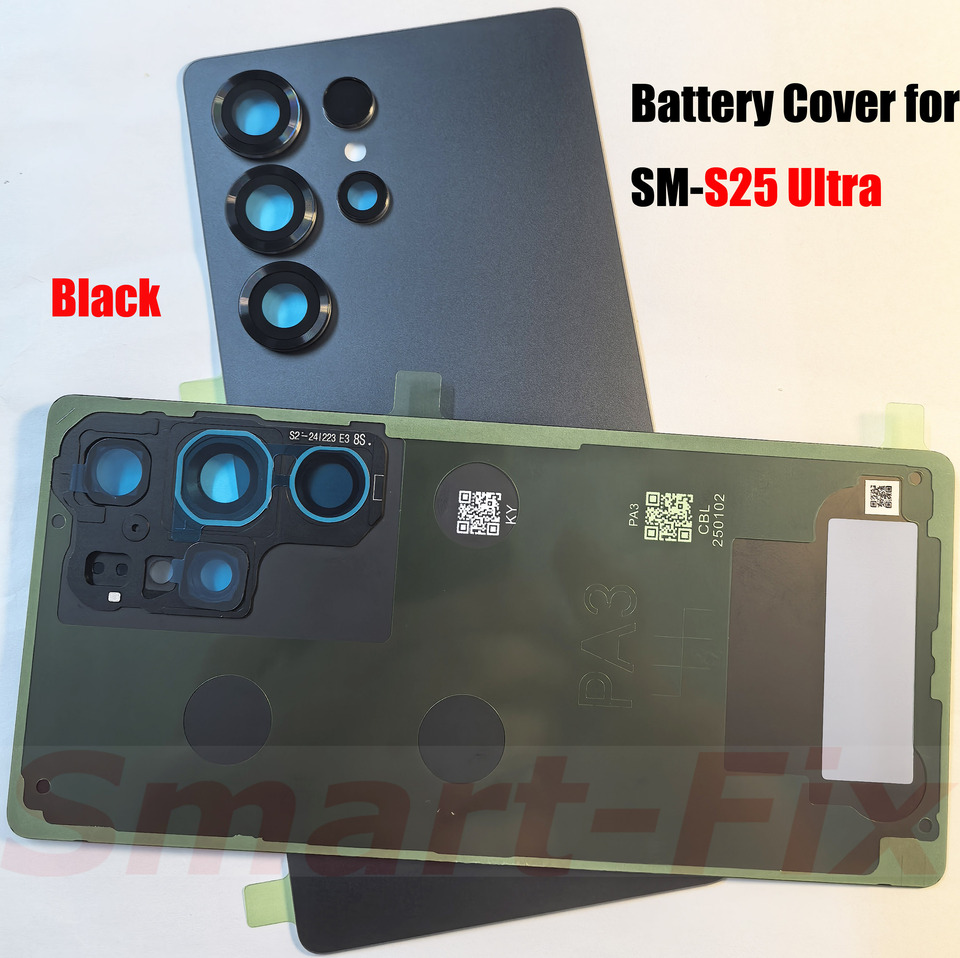(O-E-M) for SAM-S25 Ultra 5G Back Battery Cover Glass Rear Housing Cover Case Replacement With Camera Lens for 25Ultra SM-S938B