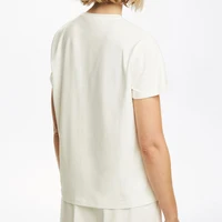 CHCH Women T-Shirts Short Sleeved Tees Casual New White Tops Women's Tee Embroidery Fashion Ladies Cotton Shirts Women Tees Tops - Image 5